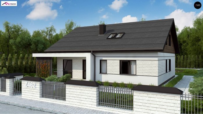 Проект дома U462 - 4 С мансардным этажом дома в Киеве