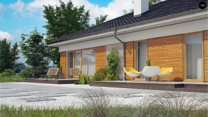 Проект дома U303 - 3 Одноэтажные дома в Киеве