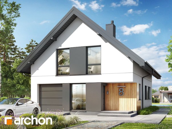 Проект дома Дом в арлетах - 1 С мансардным этажом дома в Киеве