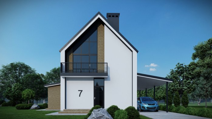 Проект дома DBT 633-2 - 6 Двухэтажные дома в Киеве