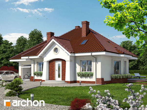 Проект дома Дом в лотосах (Г) вер.2 - 1 С мансардным этажом дома в Киеве