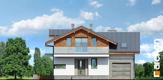 Проект дома Дом в буддлеях вер.3 - 3 С мансардным этажом дома в Киеве