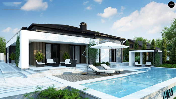 Проект дома U466 - 1 Одноэтажные дома в Киеве