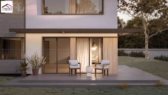 Проєкт будинку U372 v2 - Двоповерхові дома у Києві