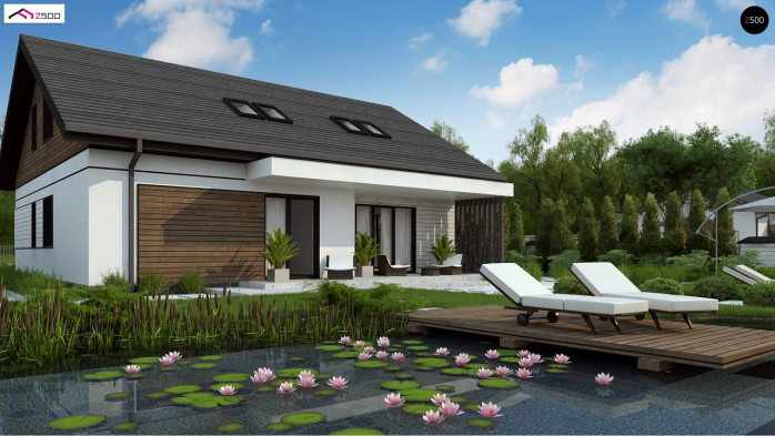 Проект дома U462 - 1 С мансардным этажом дома в Киеве