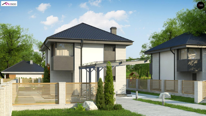 Проект дома U276 - 4 Двухэтажные дома в Киеве