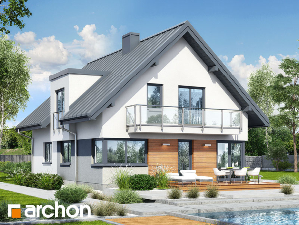 Проект дома Дом в амариллисах 8 - 2 С мансардным этажом дома в Киеве