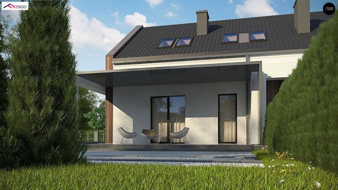 Проект дома U346 - 8 С мансардным этажом дома в Киеве