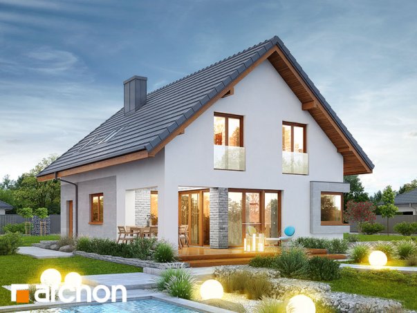 Проект дома Дом в изопируме 2 - 2 С мансардным этажом дома в Киеве