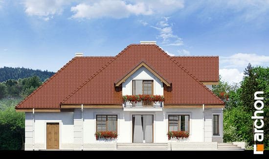 Проект дома Дом в нектаринах 2 (П) вер.2 - 6 С мансардным этажом дома в Киеве