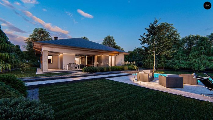 Проект дома U412 - 6 Одноэтажные дома в Киеве