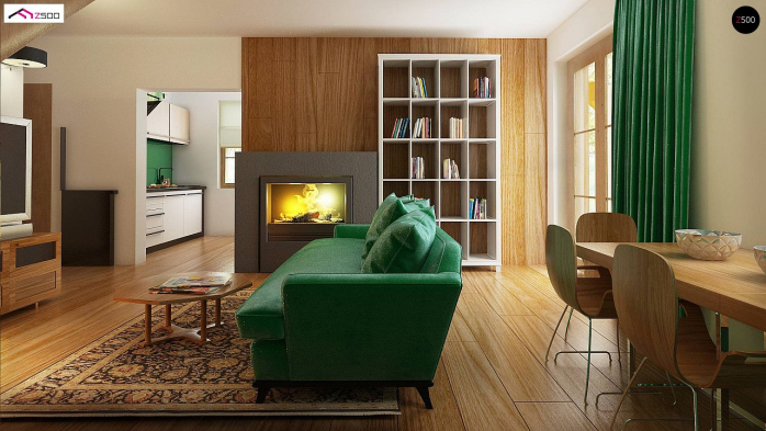 Проект дома U30 L bl - 8 С мансардным этажом дома в Киеве