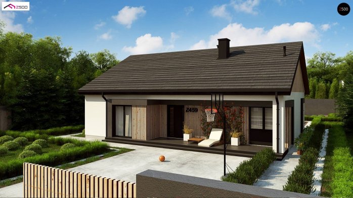 Проект дома U459 - 1 Одноэтажные дома в Киеве