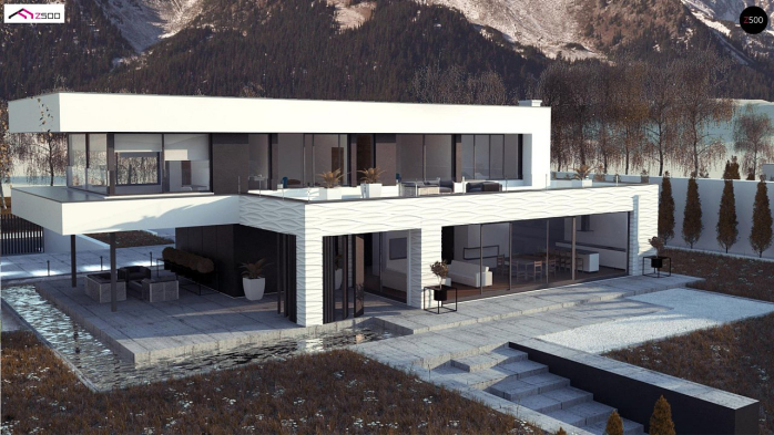 Проект дома Ux154 - 5 Двухэтажные дома в Киеве