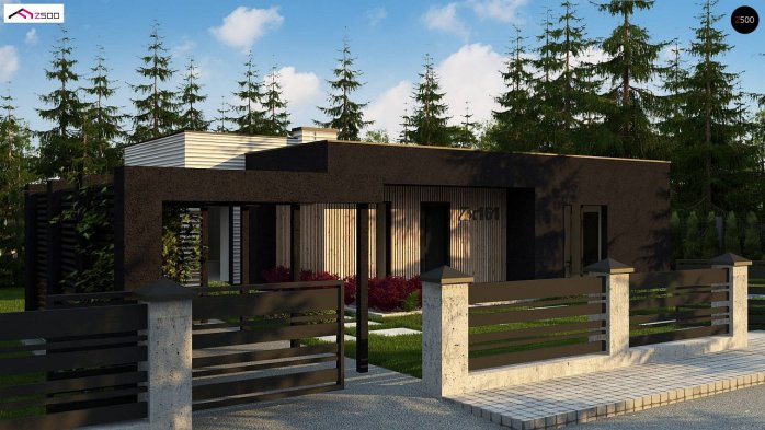 Проект дома Ux161 - 1 Одноэтажные дома в Киеве