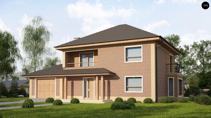 Проект дома Ux12 k - 2 Двухэтажные дома в Киеве