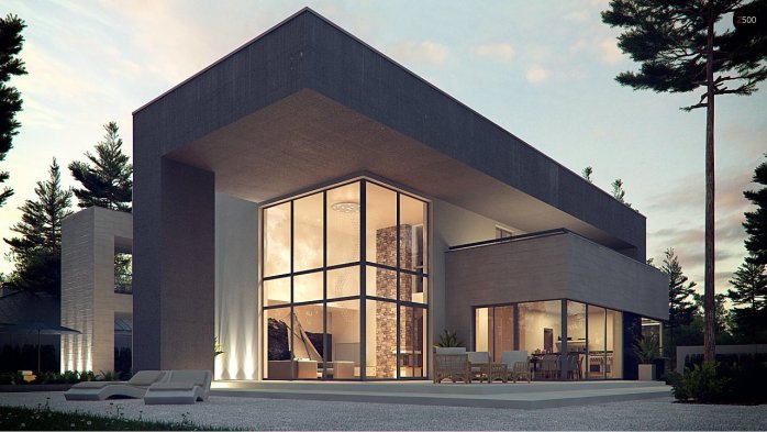 Проект дома Ux127 - 1 Двухэтажные дома в Киеве