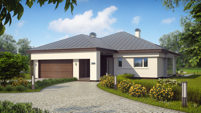 Проект дома U200 P - 26 Одноэтажные дома в Киеве
