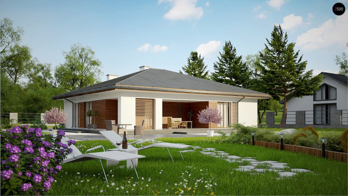 Проект дома U321 - 2 Одноэтажные дома в Киеве
