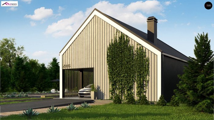 Проект дома U445 D - 2 С мансардным этажом дома в Киеве