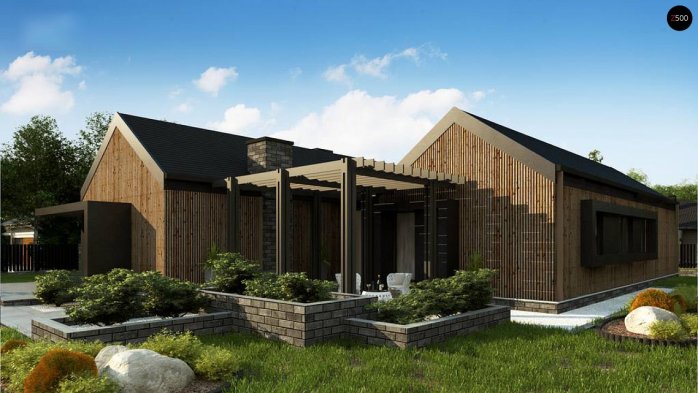 Проект дома U388 - 5 Одноэтажные дома в Киеве