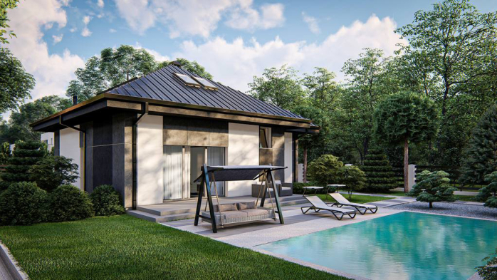 Проект дома U482 - 3 С мансардным этажом дома в Киеве