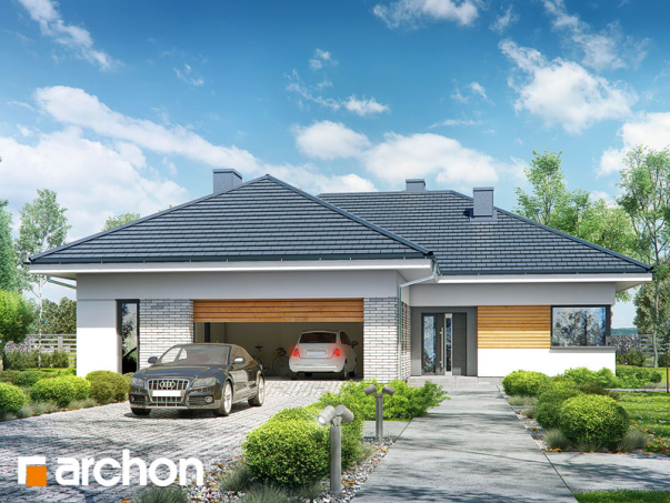 Проект дома Дом в бирюзе (Г2) - 1 Одноэтажные дома в Киеве