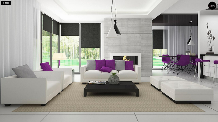 Проект дома Ux65 - 21 Одноэтажные дома в Киеве