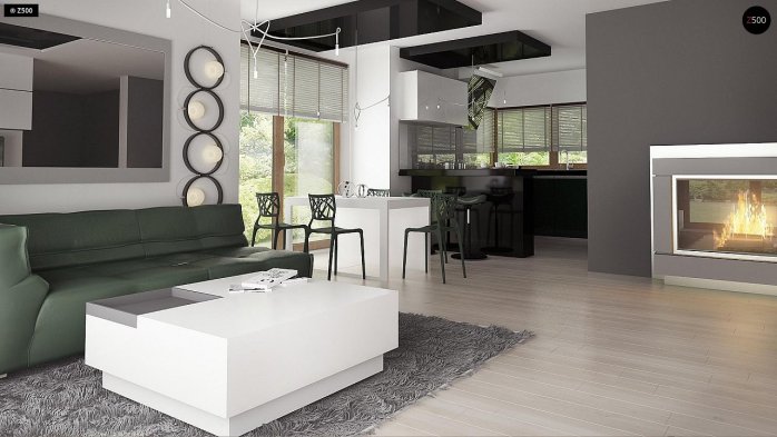 Проект дома U245 - 8 С мансардным этажом дома в Киеве