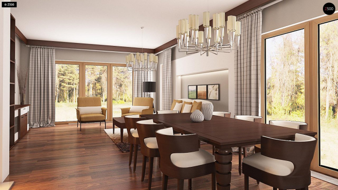 Проект дома U199 - 6 Одноэтажные дома в Киеве