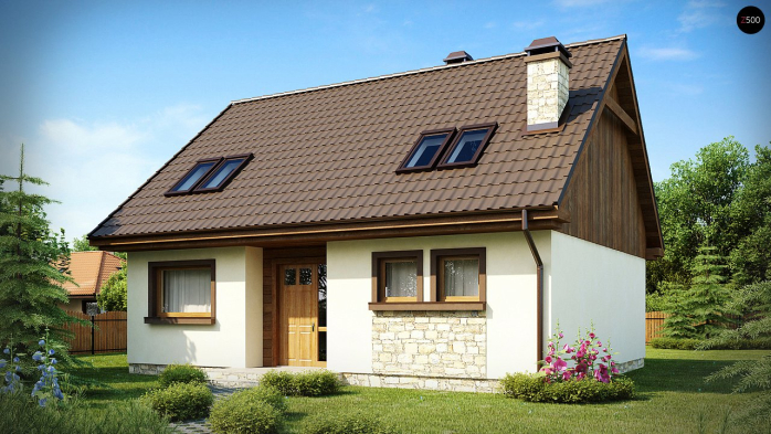 Проект дома U40 - 2 С мансардным этажом дома в Киеве