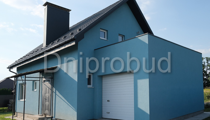 Будинок мансардного типу з гаражем на одну машину в с. Гора