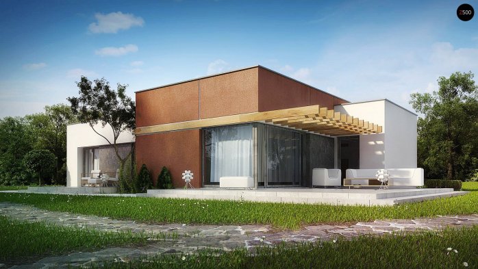 Проект дома Ux101 - 1 Одноэтажные дома в Киеве