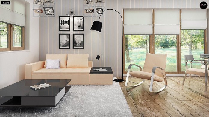 Проект дома U223 - 6 С мансардным этажом дома в Киеве