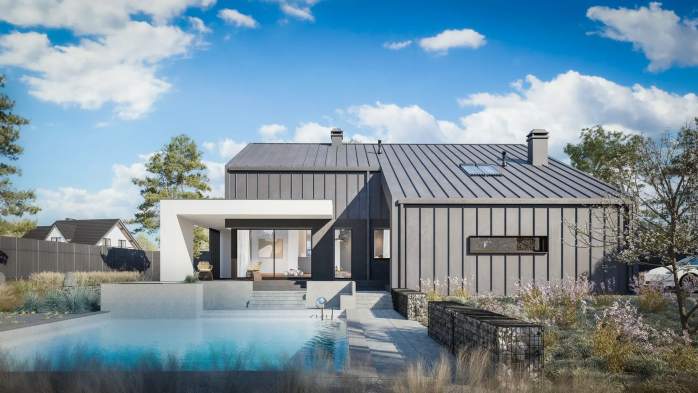 Проект дома U458 B sm - 2 Одноэтажные дома в Киеве