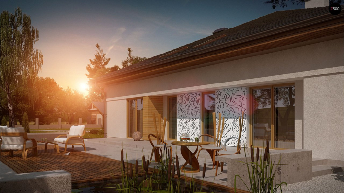 Проект дома U51 - 3 Одноэтажные дома в Киеве