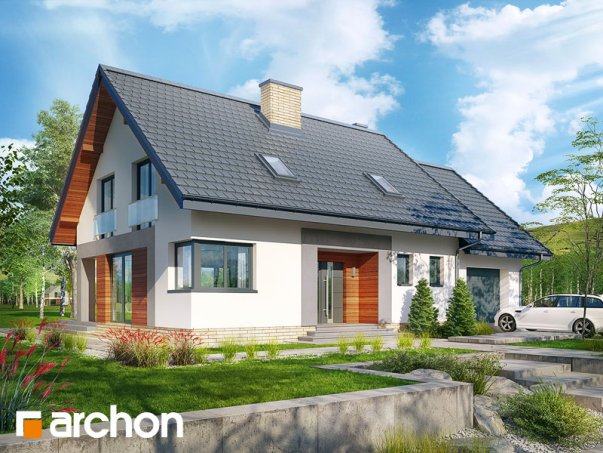 Проект дома Дом в серебрянках - 1 С мансардным этажом дома в Киеве