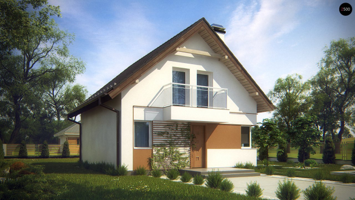 Проект дома U265 - 5 С мансардным этажом дома в Киеве