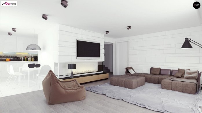 Проект дома Ux55 - 3 Двухэтажные дома в Киеве