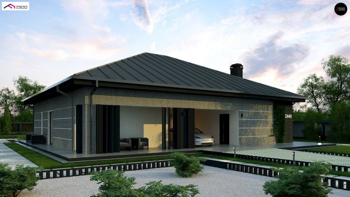 Проект дома U449 - 1 Одноэтажные дома в Киеве