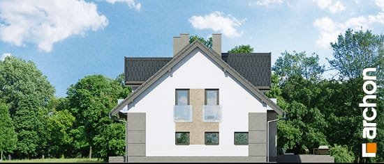 Проект дома Дом в рододендронах 8 (H) - 4 С мансардным этажом дома в Киеве