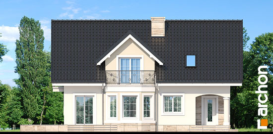 Проект дома Дом в авокадо 2 - 3 С мансардным этажом дома в Киеве