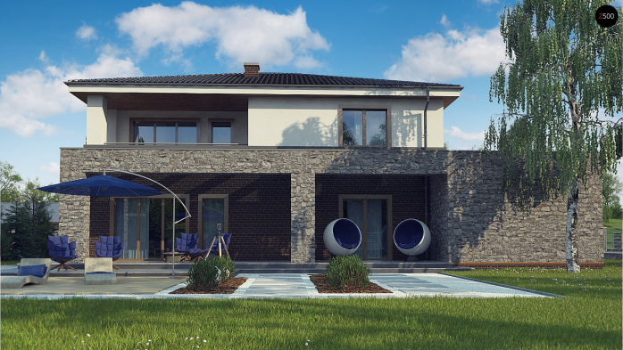 Проект дома Ux109 - 6 Двухэтажные дома в Киеве