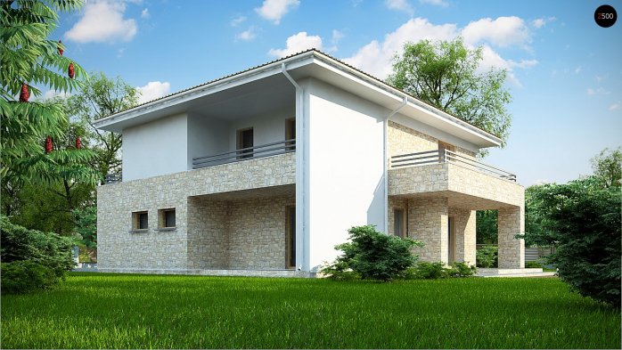 Проект дома Ux4 A - 4 Двухэтажные дома в Киеве