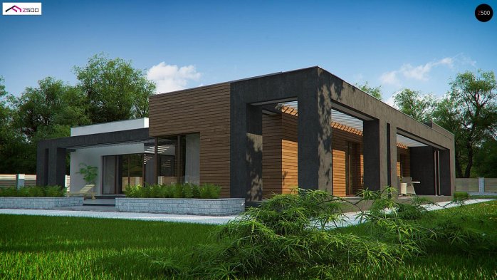 Проект дома Ux128 - 5 Одноэтажные дома в Киеве