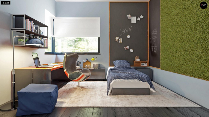 Проект дома Ux63 B+PK - 17 Двухэтажные дома в Киеве