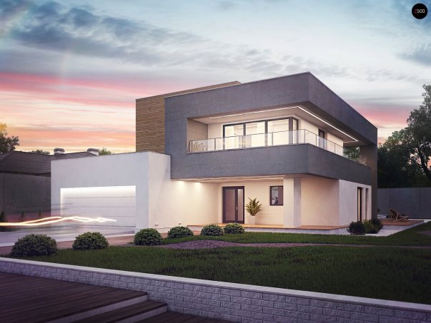 Проект дома Ux108 - 1 Двухэтажные дома в Киеве