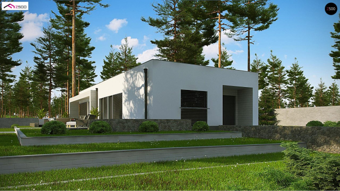 Проєкт будинку Ux68 A minus - Одноповерхові дома у Києві