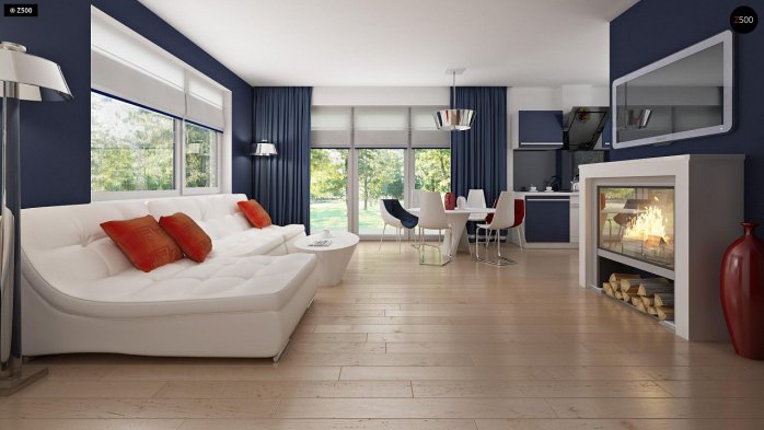 Проект дома U211 S - 3 С мансардным этажом дома в Киеве