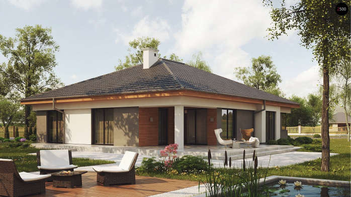Проект дома U281 - 2 Одноэтажные дома в Киеве